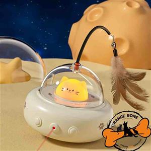 اسباب بازی گربه لیزردار هوشمند مدل سفینه UFO