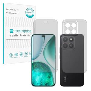 گلس صفحه نمایش و پشت گوشی آنر X8c مدل نانو هیدروژل مات برند راک اسپیس کد SS