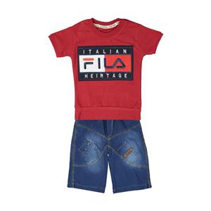 ست تی شرت و شلوار نوزادی پسرانه کد 160 160 T-shirt And Trousers Set For Baby Boys