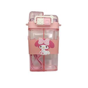 قمقمه آب طرح دو مخزنه مدل کرومی طرح ملودی گنجایش 0.5 لیتر