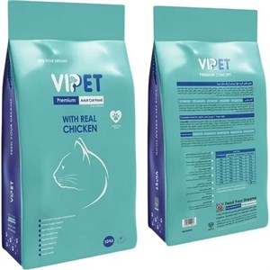 غذای خشک گربه ویپت VIPET پرمیوم وزن 1 کیلوگرم فله