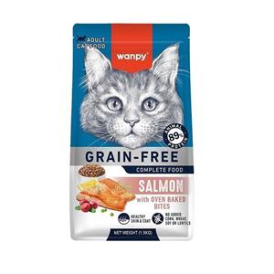 غذای خشک گربه بالغ ونپی مدل گرین فری سالمون وزن 1.5کیلوگرم