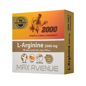 ویال ال آرژنین 2000 میلی گرم مکس اونیو 10 عددی