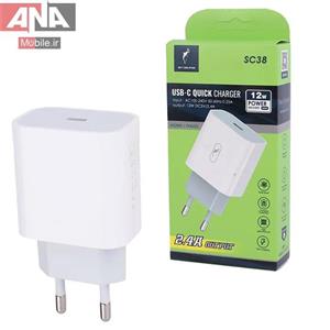 شارژر دیواری 12 وات اسکای دلفین SC38 PD 2.4A