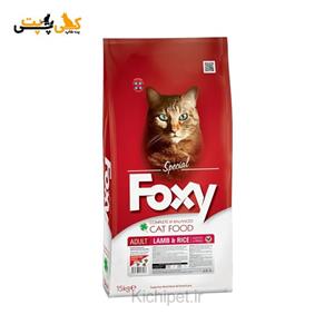 غذای خشک گربه فاکسی Foxy Lamb & Rice طعم بره و برنج - وزن 15 کیلوگرم