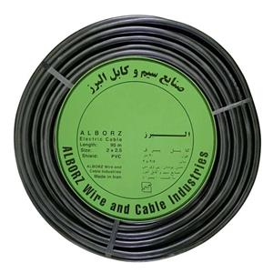 کابل برق افشان 2 در 2.5 البرز مدل PVC