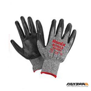 دستکش ایمنی نیتریل شیاری رونیکس مدل RH-9004