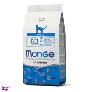 غذای خشک گربه بالغ یورینری طعم مرغ مونژه (Monge Superpremium Urinary Feline Rich in Chicken – وزن ۱.۵ کیلوگرم