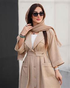 مدل مانتو پیراهنی دامن کلوش