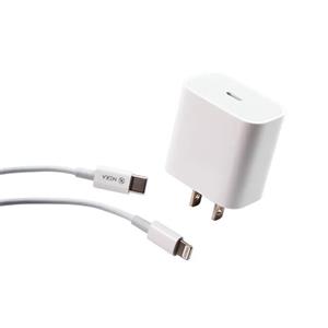 شارژ به همراه کابل TYPE C to lightning  مدل C120L برند نکسا