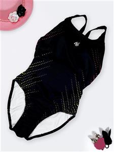 لباس شنا دخترانه بچگانه و نوجوان برای استخر با بند پهن سرشانه لایف ( Life ) مشکی