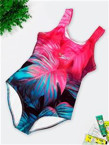 مایو زنانه اسلیپ پشت قهرمانی کاپدار طرح هاوایی اسپیدو ( Speedo ) برای استخر