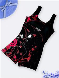 مایو زنانه پادار نیمه پوشیده کاپدار برای استخر برند اسپیدو ( Speedo ) ضد کلر