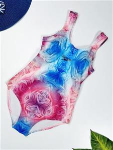 مایو زنانه اسلیپ پشت قهرمانی جذاب برای استخر برند اسپیدو ( Speedo ) با طرح پر