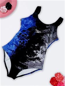 لباس شنا اسلیپ زنانه کاپدار پشت قهرمانی ، استرج ضد کلر برای استخر اسپیدو Speedo