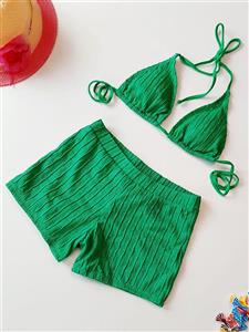 مایو شلوارک دار زنانه سبز رنگ برای استخر برند شین ( shein )