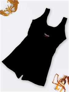 مایو پادار زنانه برای استخر مشکی رنگ کوتاه کاپ دار برند اسپیدو ( Speedo ) نیمه پوشیده