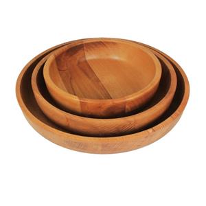 کاسه چوبی طرح مدرن در سه سایز