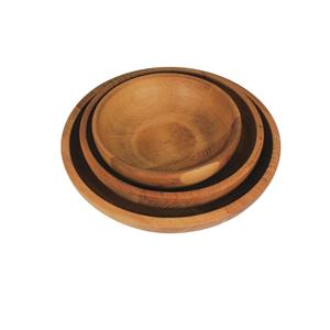 کاسه چوبی طرح کلاسیک در 3سایز