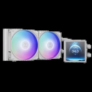 خنک کننده مایع پردازنده گیم دیاس مدل Gamdias AURA GL240 LCD White