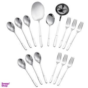 سرویس قاشق و چنگال 15 پارچه جی فی نی مدل G-56