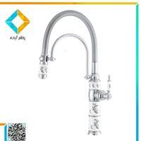 شیر ظرفشویی اهرمی کیان مدل کاترین سفید کروم