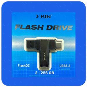 فلش مموری 128 گیگابایت پرسرعت XKIN مدل XK-FLASH03 | دو پورت USB & Type-C | با سرعت انتقال فوق‌العاده | گارانتی تعویض 1 ساله