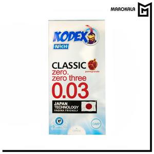 کاندوم فوق العاده نازک 30 میکرون کدکس با رایحه انار بسته 10 عددی (قیمت خرید عمده 84.000 تومان)