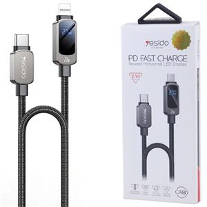 کابل تایپ سی به لایتنینگ فست شارژ 27 وات یسیدو CA180 طول 1.2 متر
