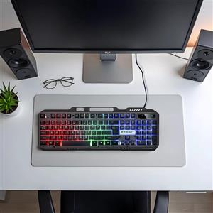 کیبورد گیمینگ ایکس پی-پروداکت مدل XP-10200K، سوییچ هیبریدی، Full-size، نورپردازی RGB