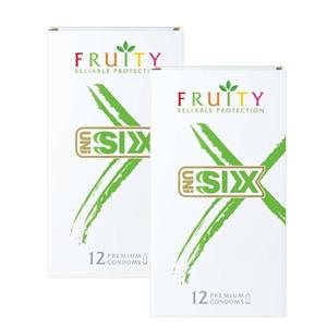 کاندوم سیکس مدل Mix Fruits-N دو بسته 12 عددی