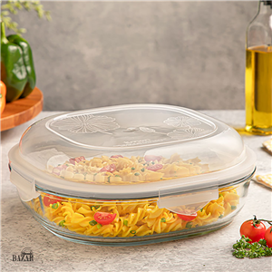 ظرف شیشه ای نگهدارنده دربدار 3.75 لیتر لیمون کد 2295