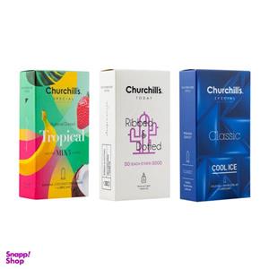 کاندوم چرچیلز (Cherchills)کد P19 مجموعه 3 عددی