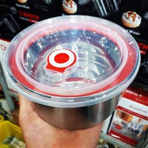 ظرف غذا سه تیکه استیل یونیک ظرف نگهدارنده غذا سه پارچه..پارچه درب دار 