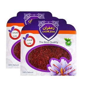 زعفران نگین قائنات شاپ - 1 مثقال بسته 2 عددی