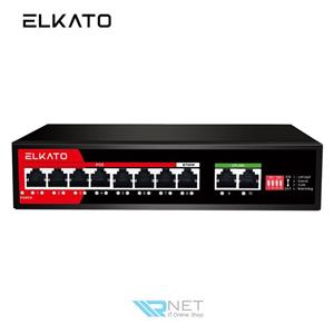 سوییچ شبکه 8 پورت PoE مدل EL-1SG0820GP-120W (V2) الکاتو
