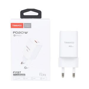 آداپتور PD20W دوپورت برند Tranyoo مدل T-CP2