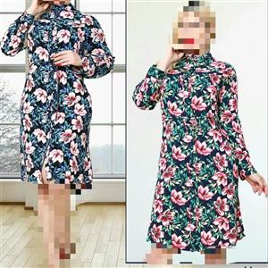 مانتو زنانه نخی گلدار وارداتی