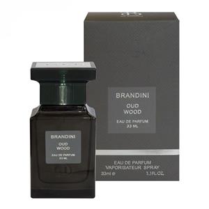 عطر جیبی مردانه برندینی مدل عود وود با رایحه گرم حجم ٣٣ میلی لیتر
