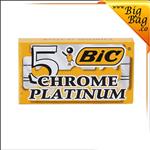 تیغ یدکی دولبه بیک مدل Chrome Platinum تعداد 5 عدد