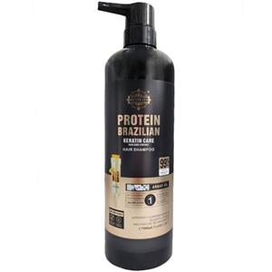 شامپو تقویت کننده و ترمیم کننده مو هنی وی مدل کراتین و پروتین حجم 900 میلی لیتر