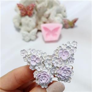 قالب شمع کوشا مدل پروانه گل دار 