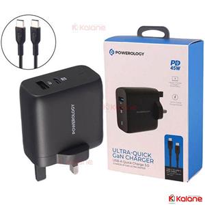 شارژر سوپر فست شار‌ژ 45W پاورولوژی سامسونگ سری A16 5G با کابل Type-C