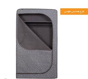 کمد لباس هومتکس عرض ۱۰۰ رنگ طوسی هندسی