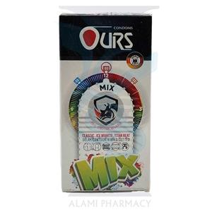 کاندوم تاخیری خاردار اورز مدل Mix بسته 12عددی