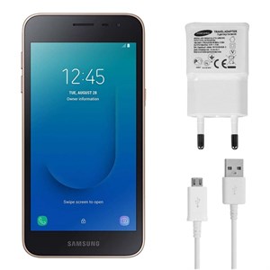 آداپتور شارژر و کابل اصلی گوشی موبایل سامسونگ Samsung Galaxy J2 CORE 15W