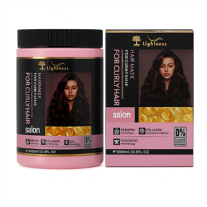 ماسک مو لایتنس Lightness موهای فر حاوی کلاژن و آرگان و کراتین حجم 1000 میل