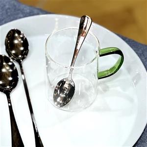 قاشق چای خوری مدل ته گرد برند یونیک بسته شش عددی