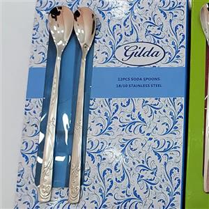 قاشق شربت استیل نگیر گیلدا طرح 1232 GILDA بسته 12 عددی