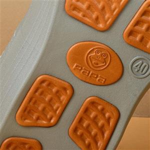 دمپایی مردانه پاپا مدل المطراش کد GRY.1914